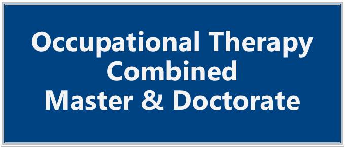 Combined Master and Doctorate of Occupational Therapy